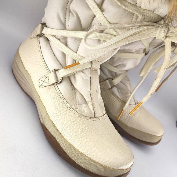 Lands’ End Waterproof Winter Boots – Women’s 6.5 – Faux Fur Trim – Cozy & Durabl - Picture 2 of 10